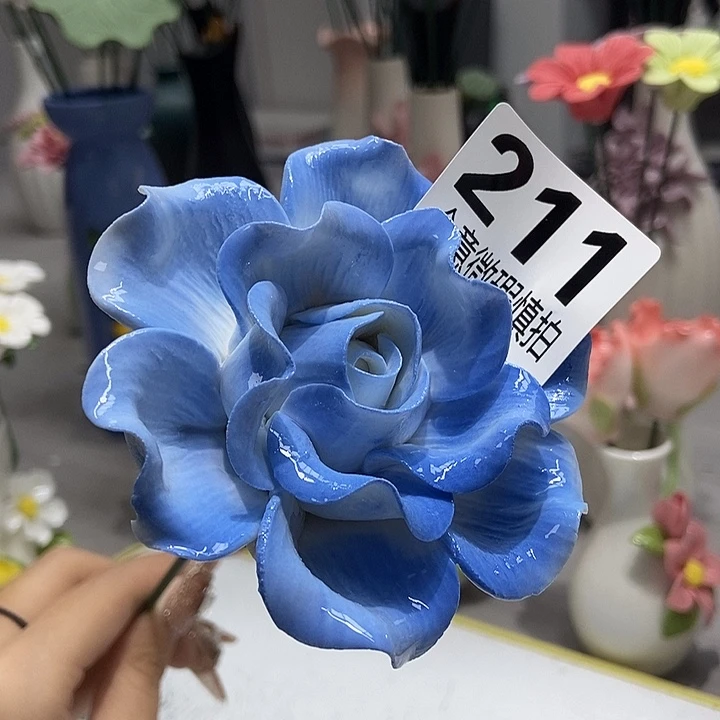 陶瓷纯手工捏花设计