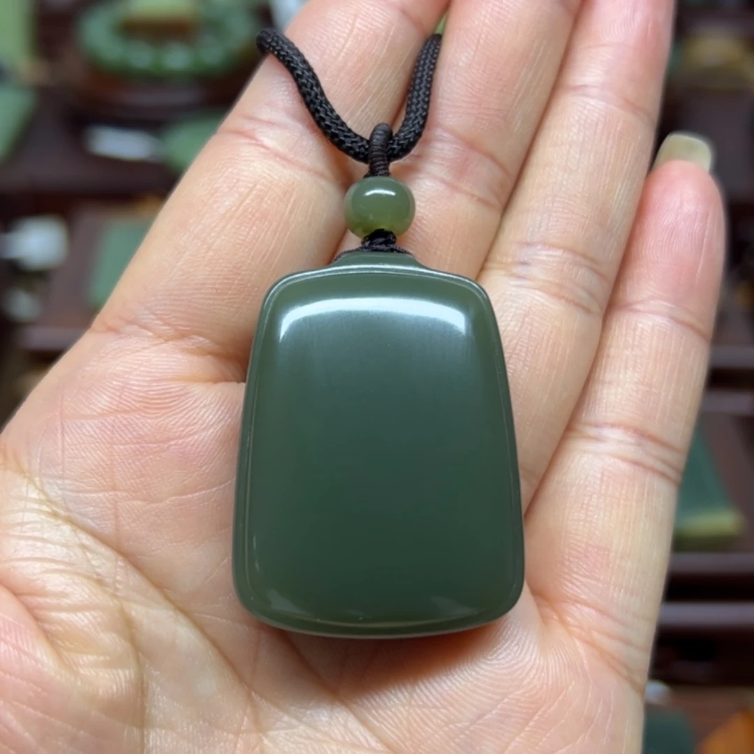 【闪购商品】颈饰未镶嵌岫岩老玉（透闪石质玉）平安牌