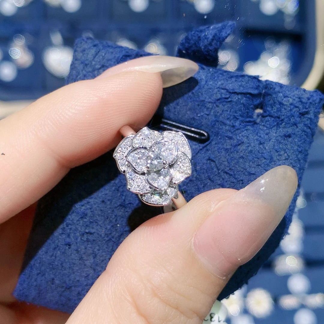 【闪购商品】铂Pt900镶嵌戒托钻石