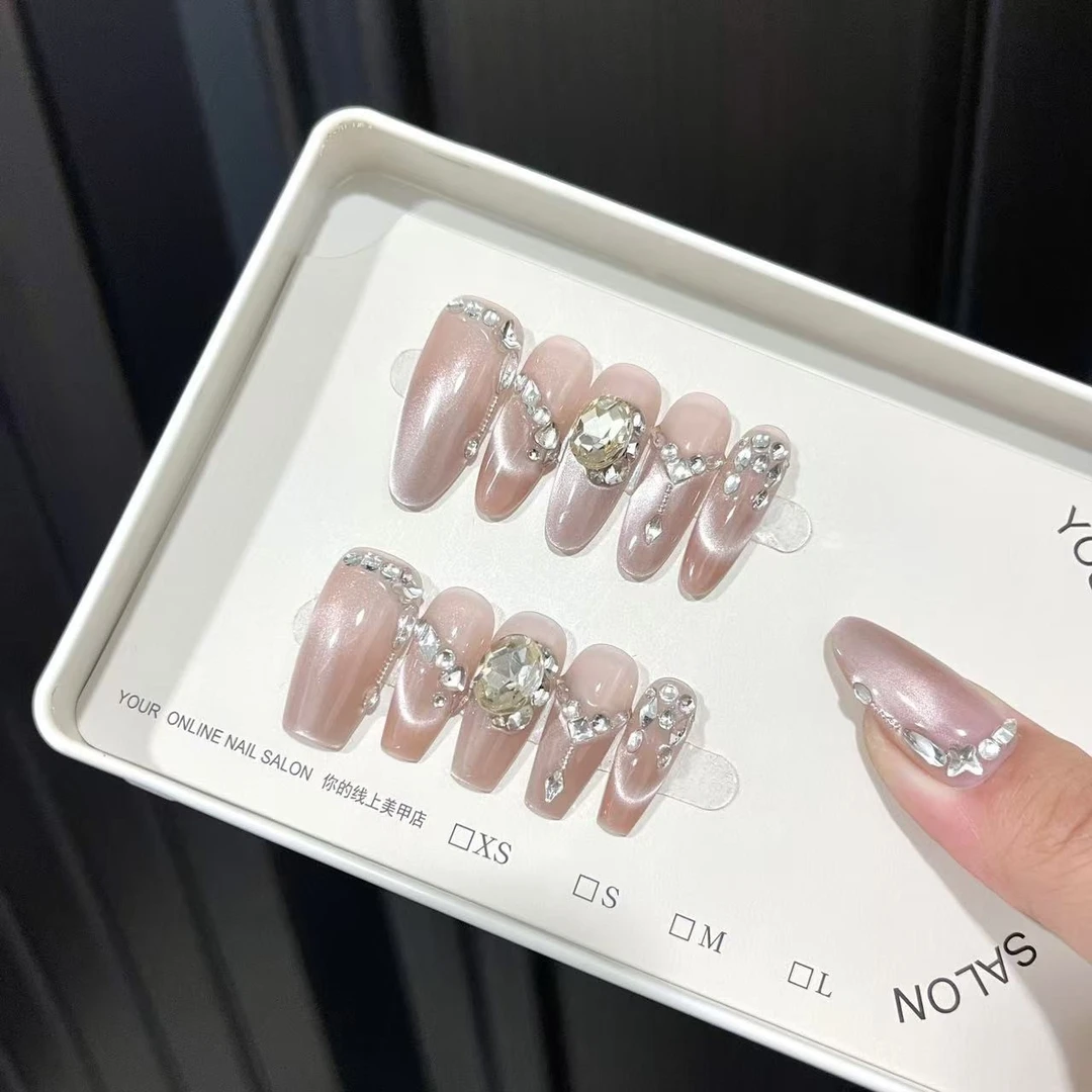 【往日如烟】纯手工穿戴甲气质穿搭可替换美甲贴片