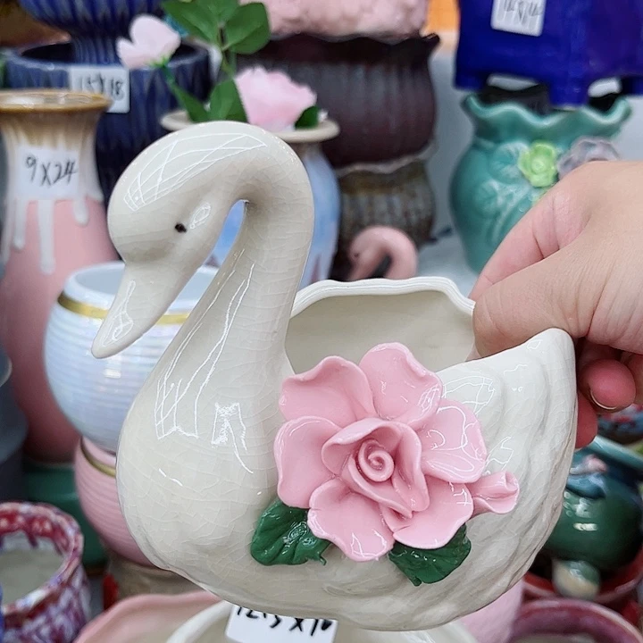 多肉植物陶瓷花瓶，有空