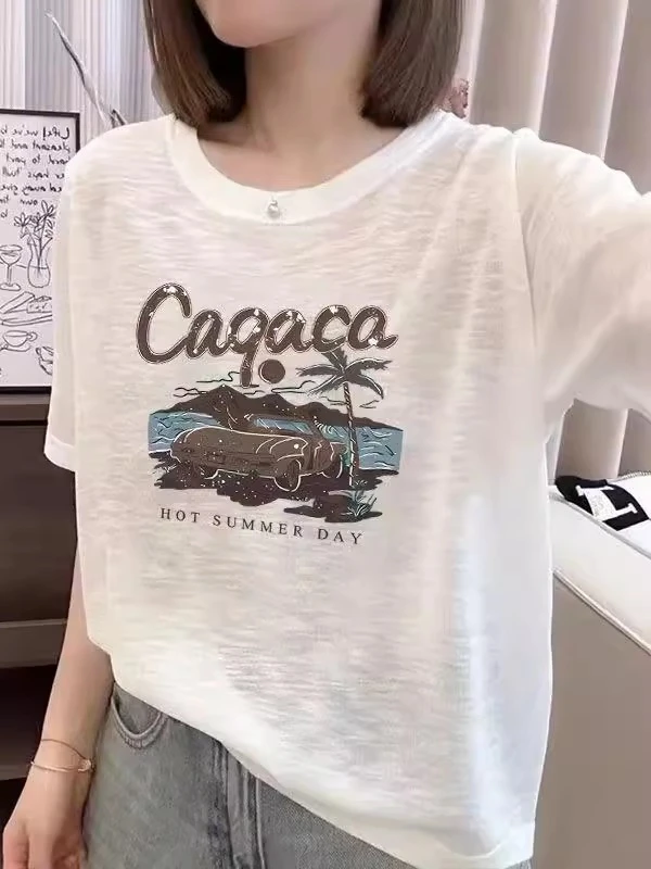 胖MM300斤超大码雪花棉宽松短袖t恤夏季新款轻薄透气休闲百搭上衣