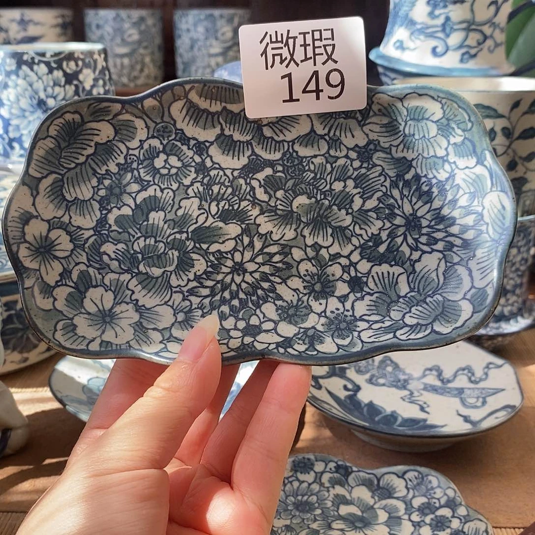 手工手绘青花高温陶瓷