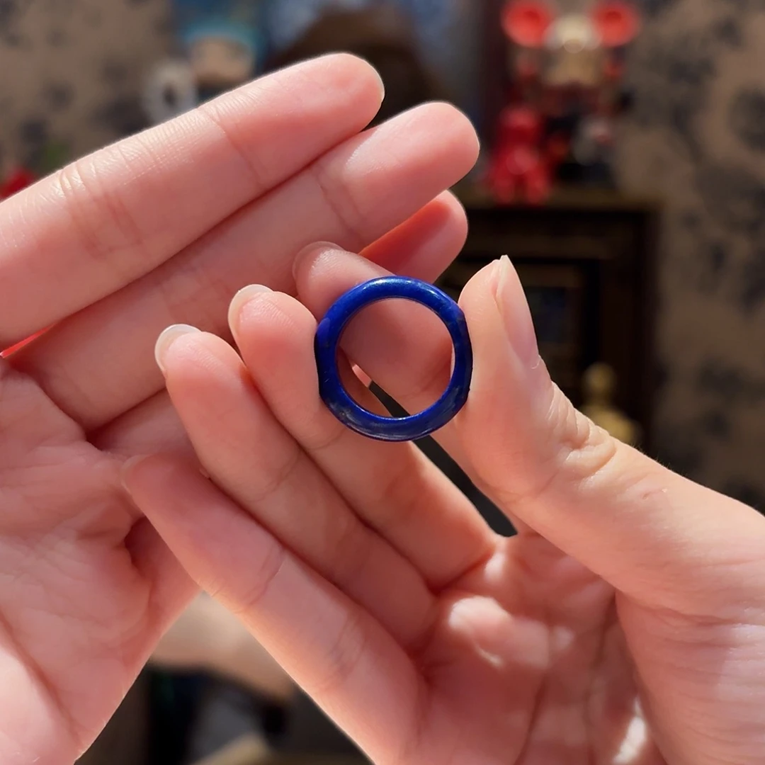 青金石戒圈未镶嵌5号