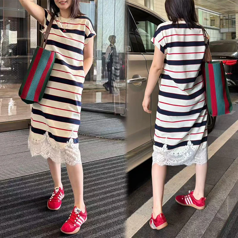 轻奢小众气质高级感连衣裙2025年夏季新款洋气减龄设计女装中长裙