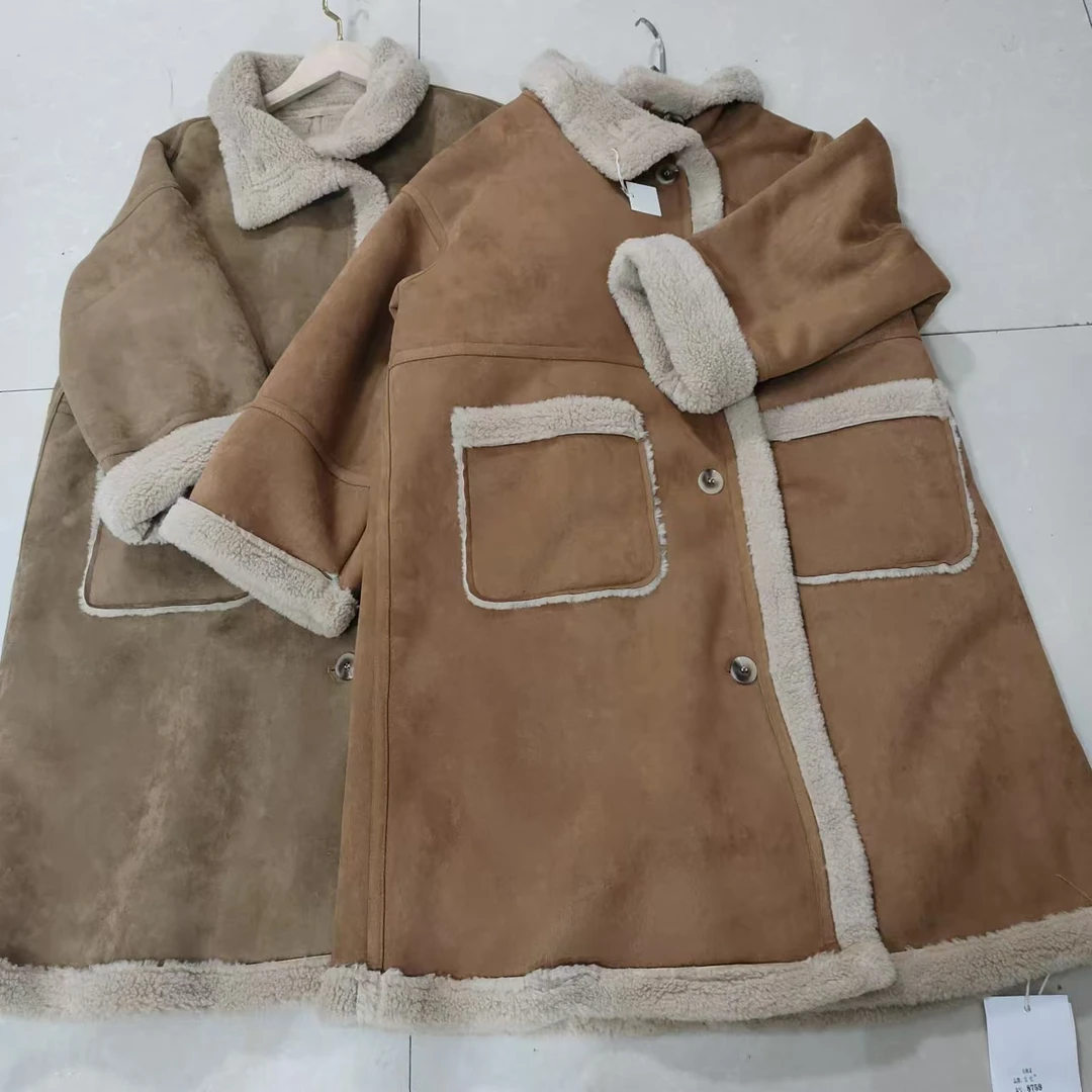 8759两色长款时尚保暖外套