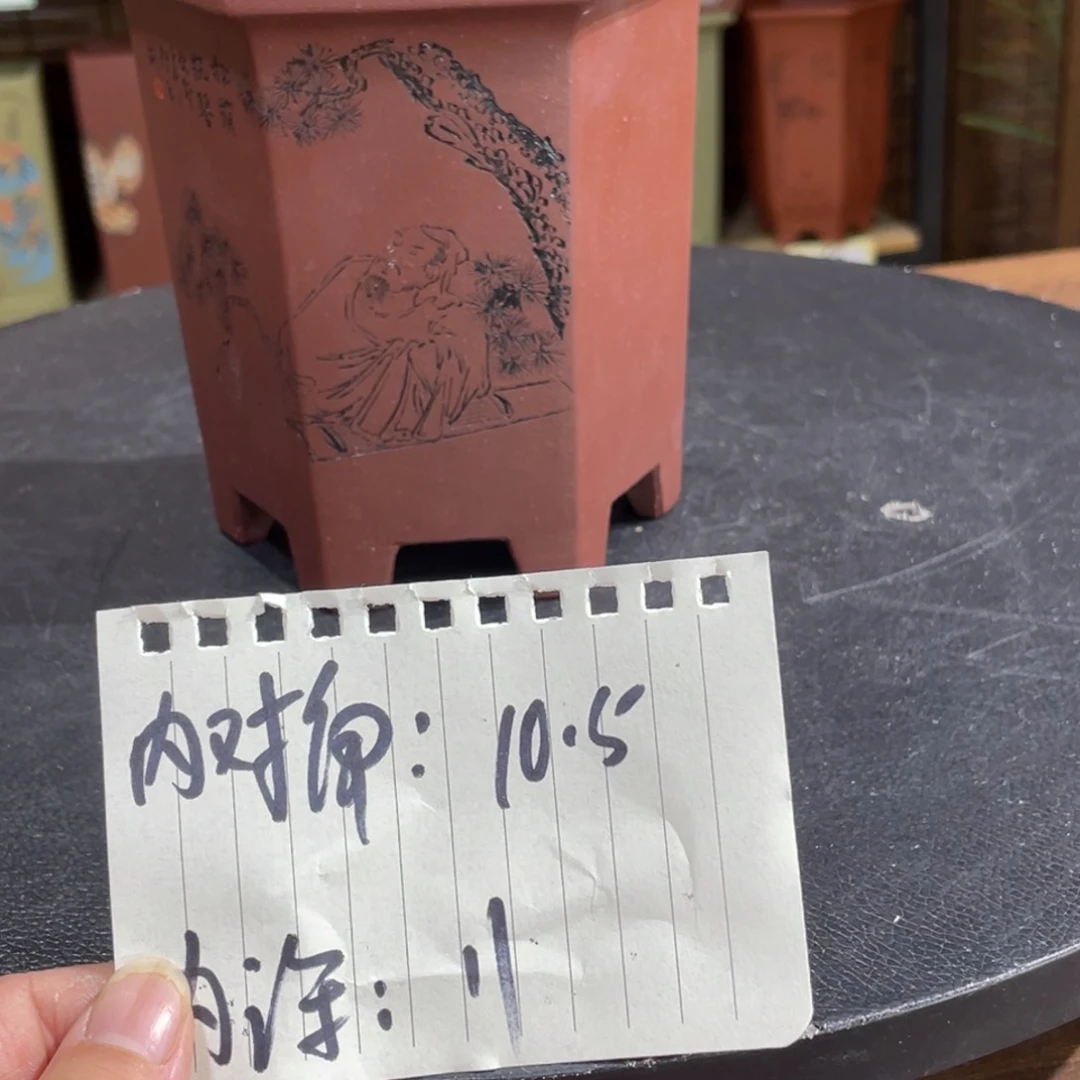 紫砂茶案紫砂花盆在这里