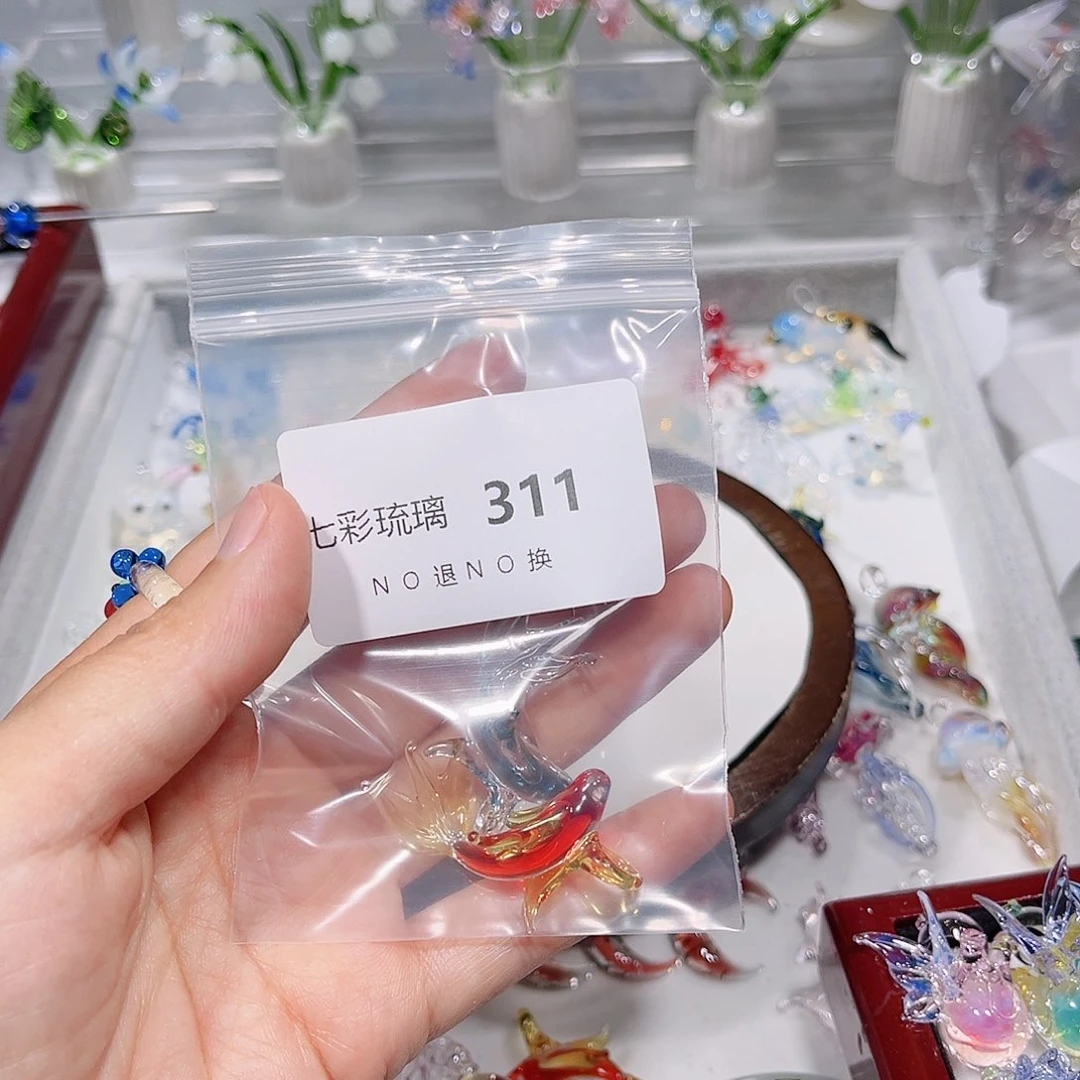 玻璃颈饰311锦鲤两个