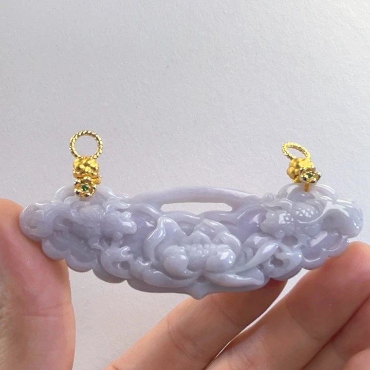 翡翠吊坠(赠链)未镶嵌代编织