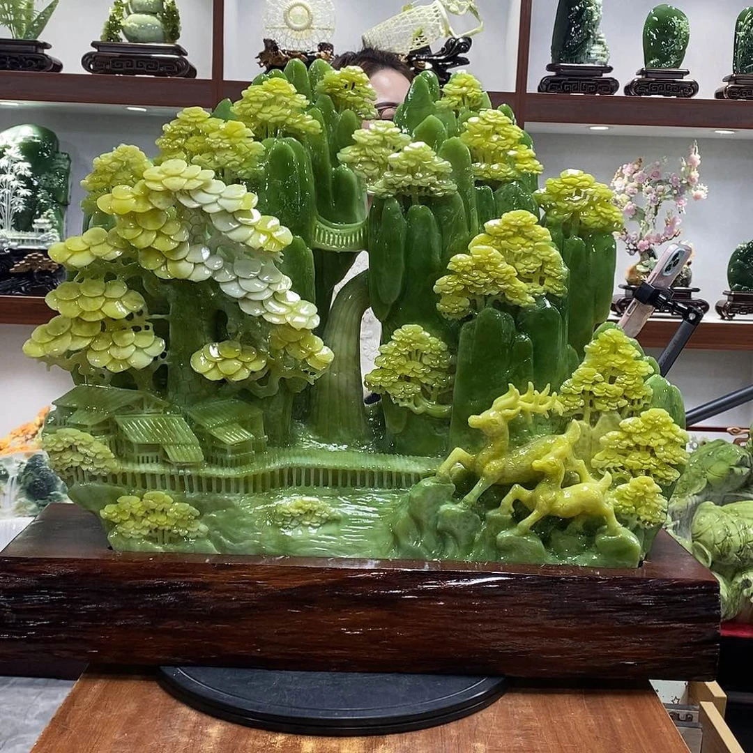 快***生玉山水摆件 玄关摆件