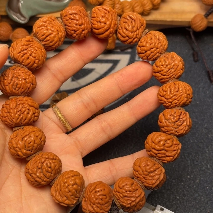 桃核手串龙纹桃核4
