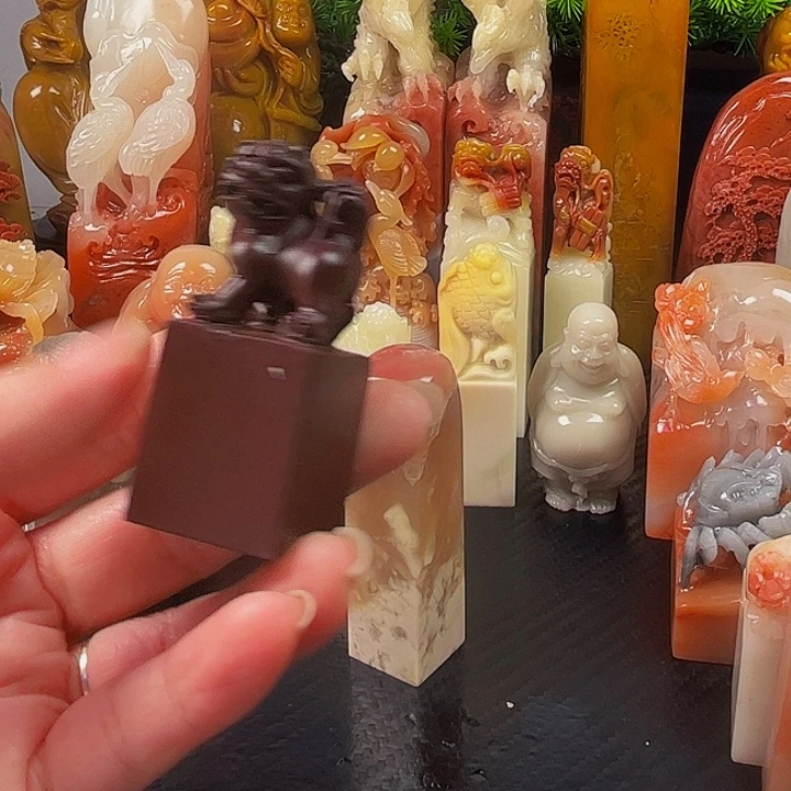 男***老寿山石印石寿山石篆刻章