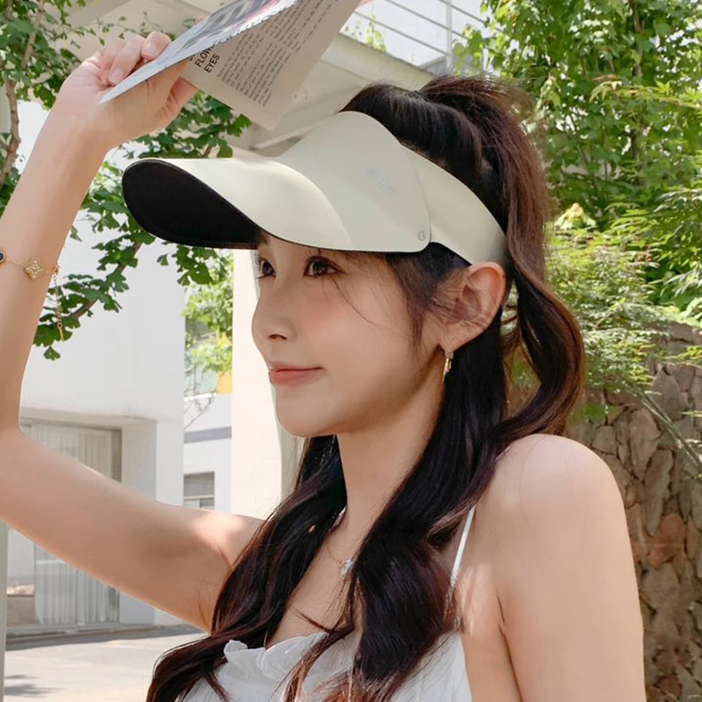 空顶遮阳帽无顶防晒帽四季通用夏季春秋帽子