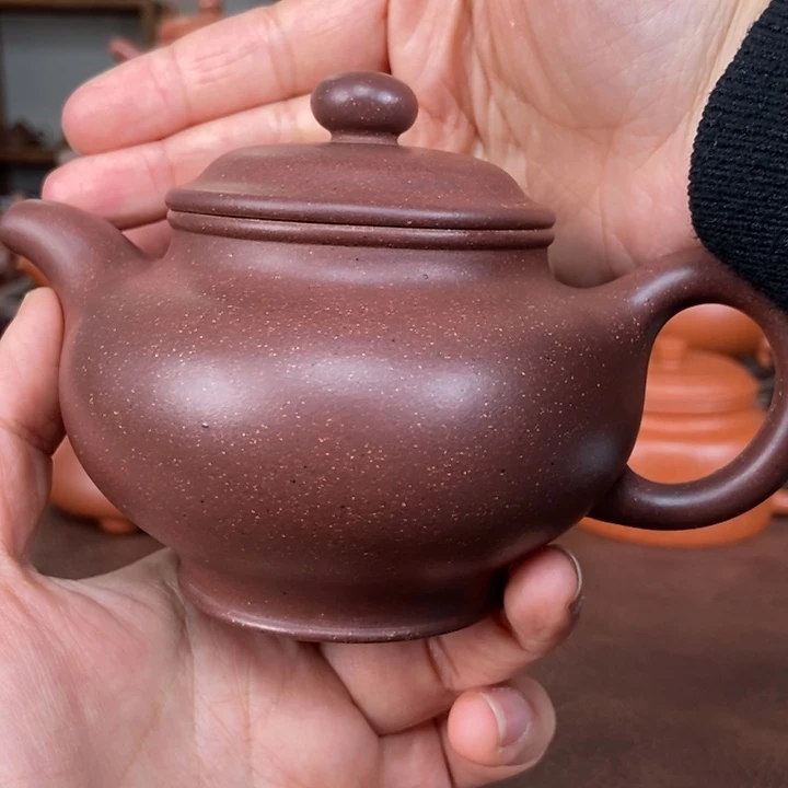 紫砂茶壶铁砂紫泥大亨掇只壶零添加