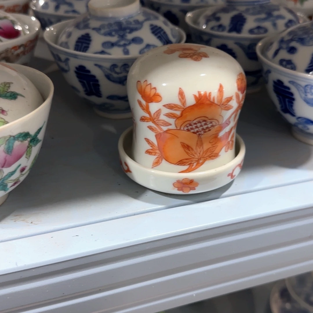 瓷片摆件手绘瓷器处理