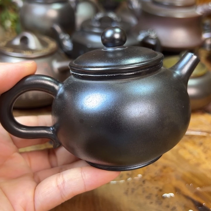 纯柴烧坭兴陶120cc球孔