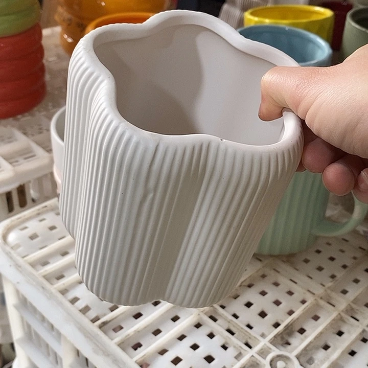 陶盆有孔 瑕疵针孔漏釉介意勿拍外高 14外口12