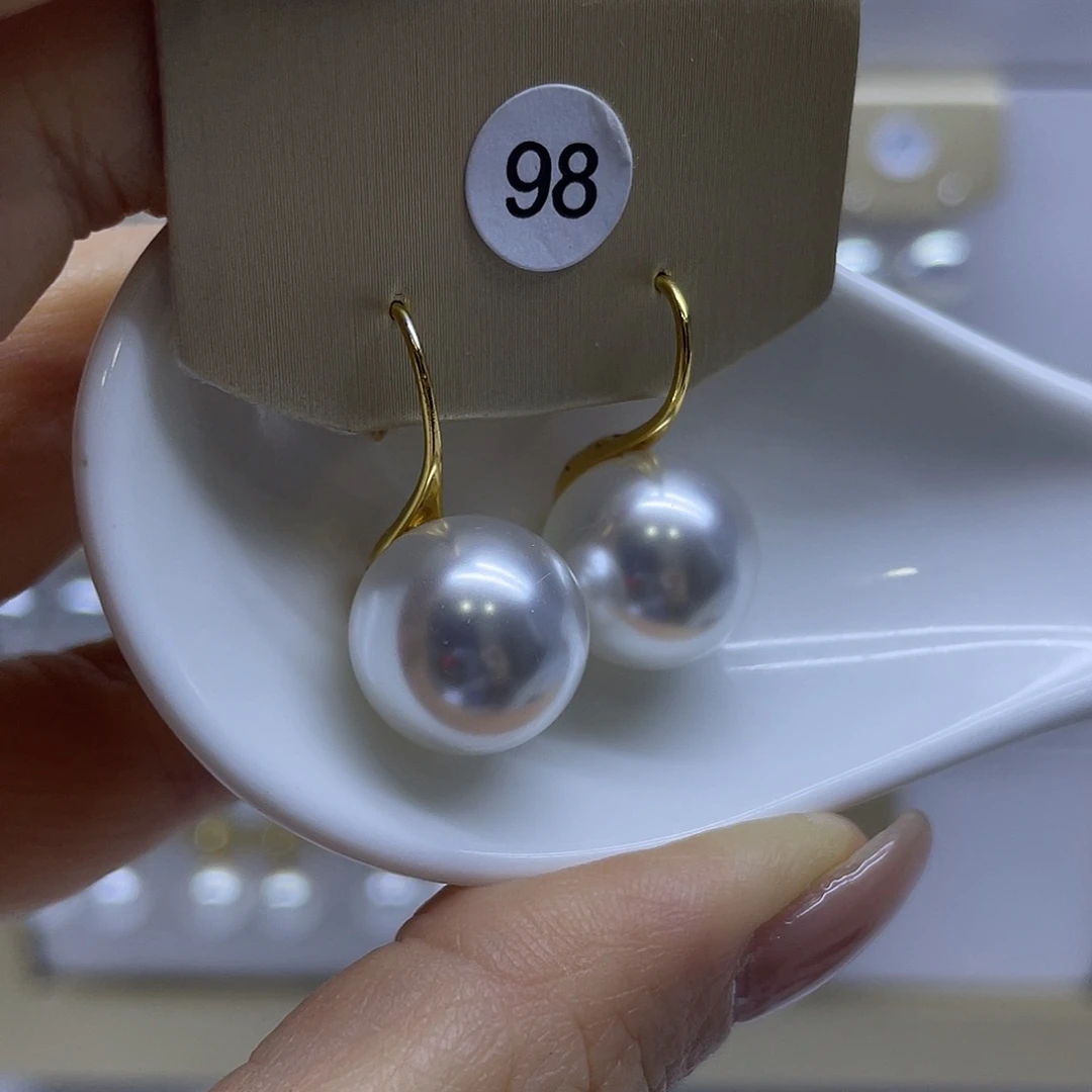 耳饰淡水珍珠银S925镶嵌