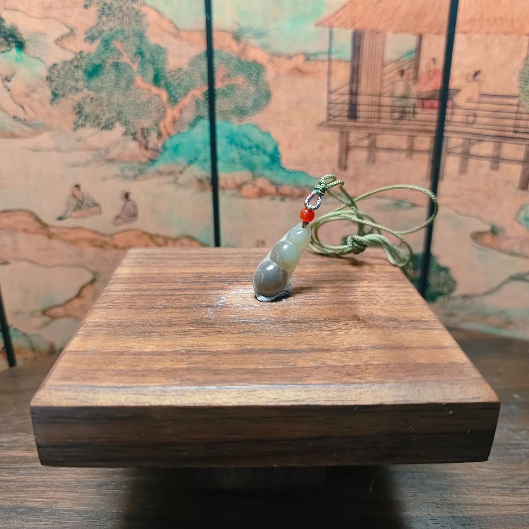 G和田玉福豆吊坠0775