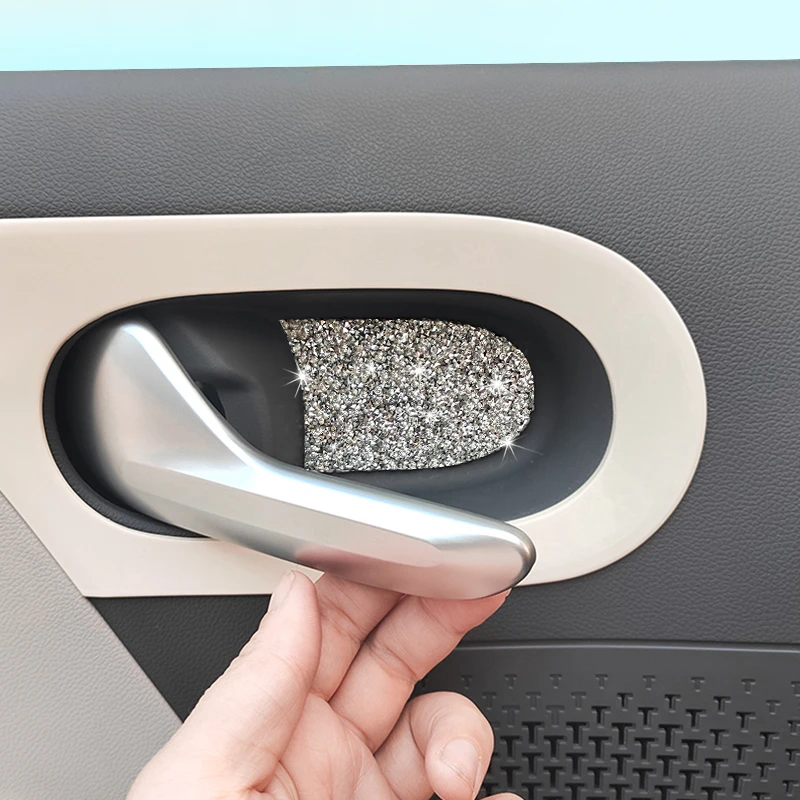 适用长安糯玉米内门碗水钻装饰贴拉手框改色贴防护内饰改装装饰