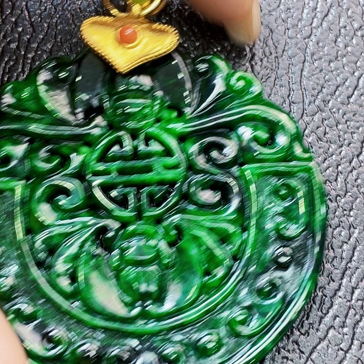 翡翠银S925镶嵌颈饰