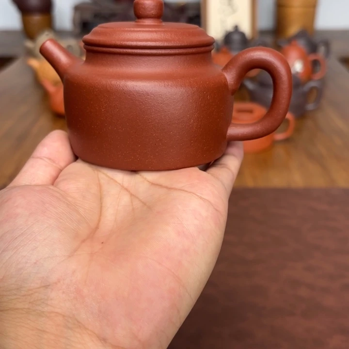 茶壶紫砂德钟180毫升红降坡