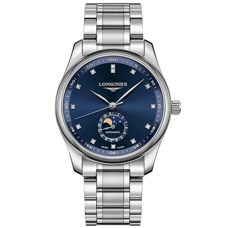 99新 Longines/浪琴 名匠919/机械/蓝盘钻刻/表径42mm/男士腕表