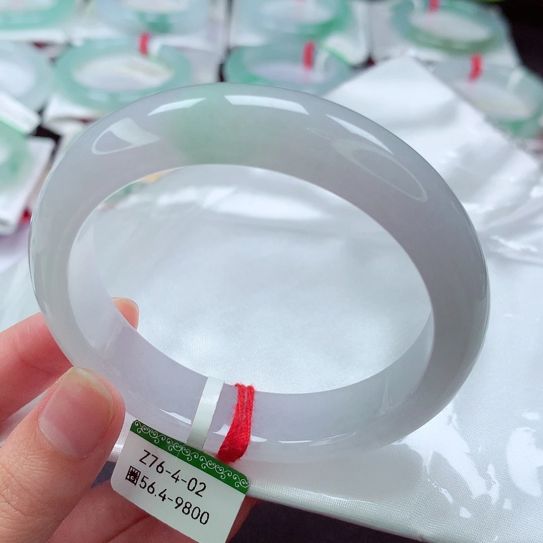 海***棠翡翠未镶嵌手镯缅甸天然a货翡翠手镯