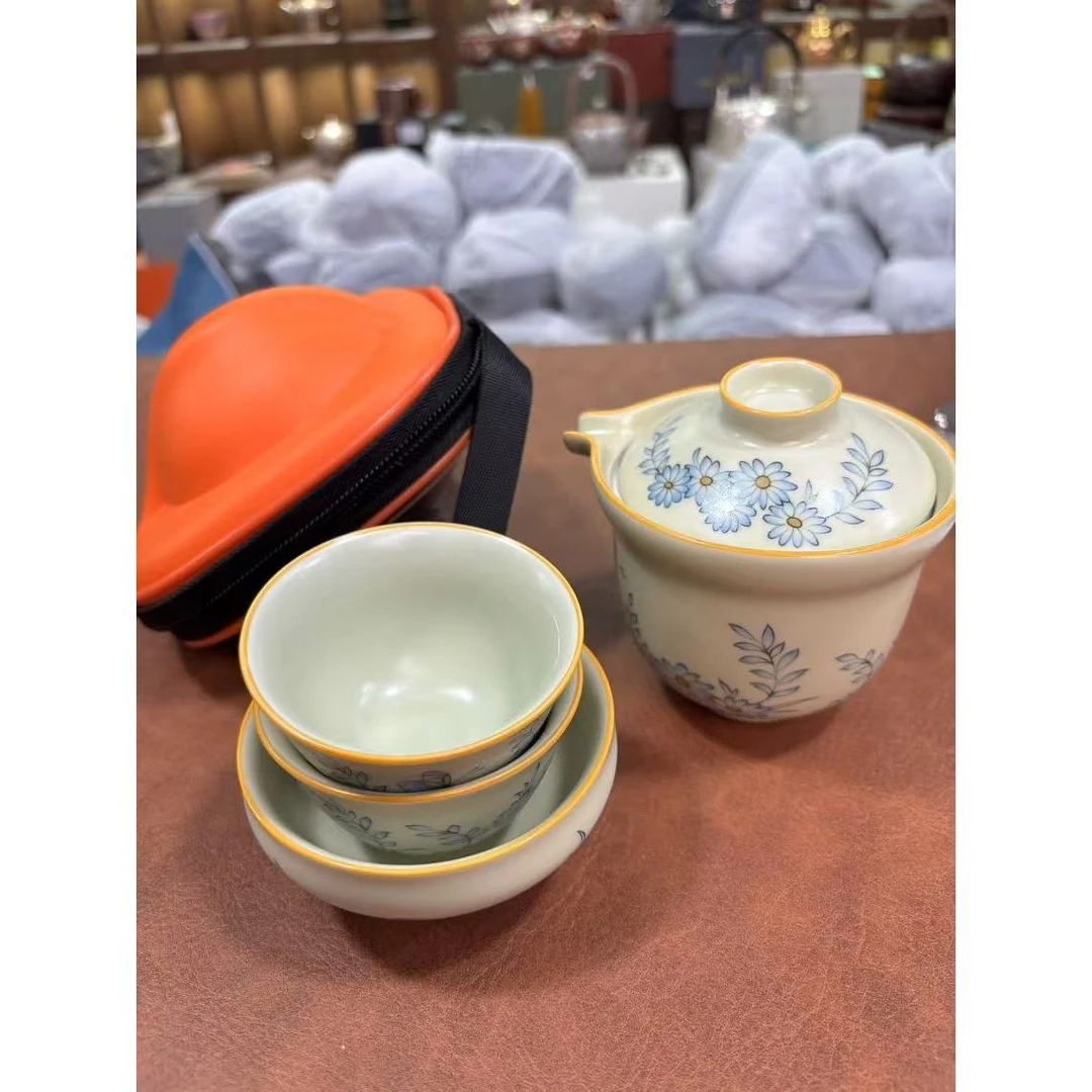 花飞蝶舞旅行茶具kg006