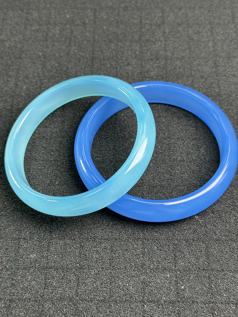 A5309幽蓝凝晶石玛瑙手镯-多样性只发一件