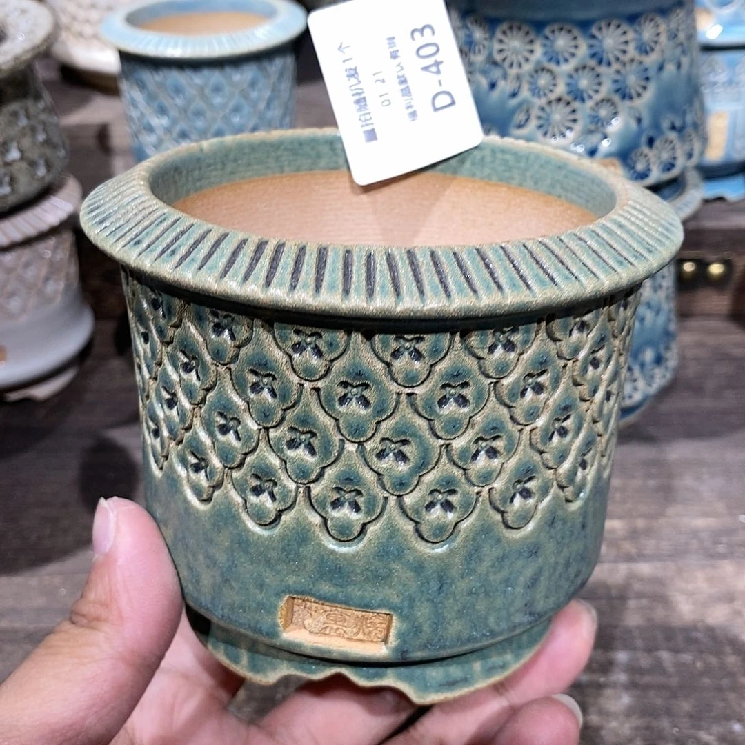 七里烧花盆1-21-403口径8