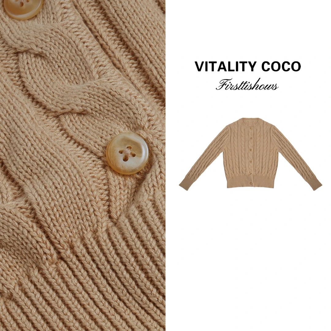 VITALITY COCO·RL系列新款女装 针织毛衣外套-2539