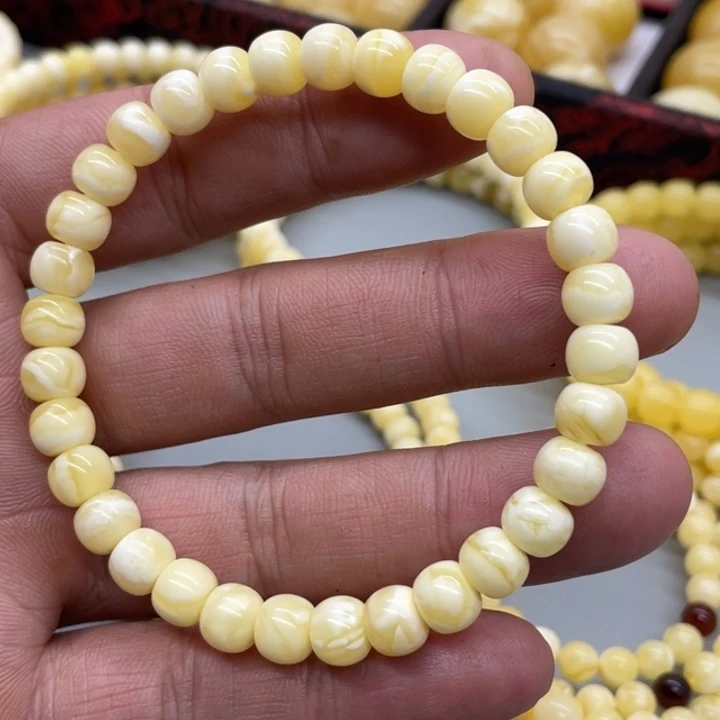 裸石琥珀未镶嵌手串