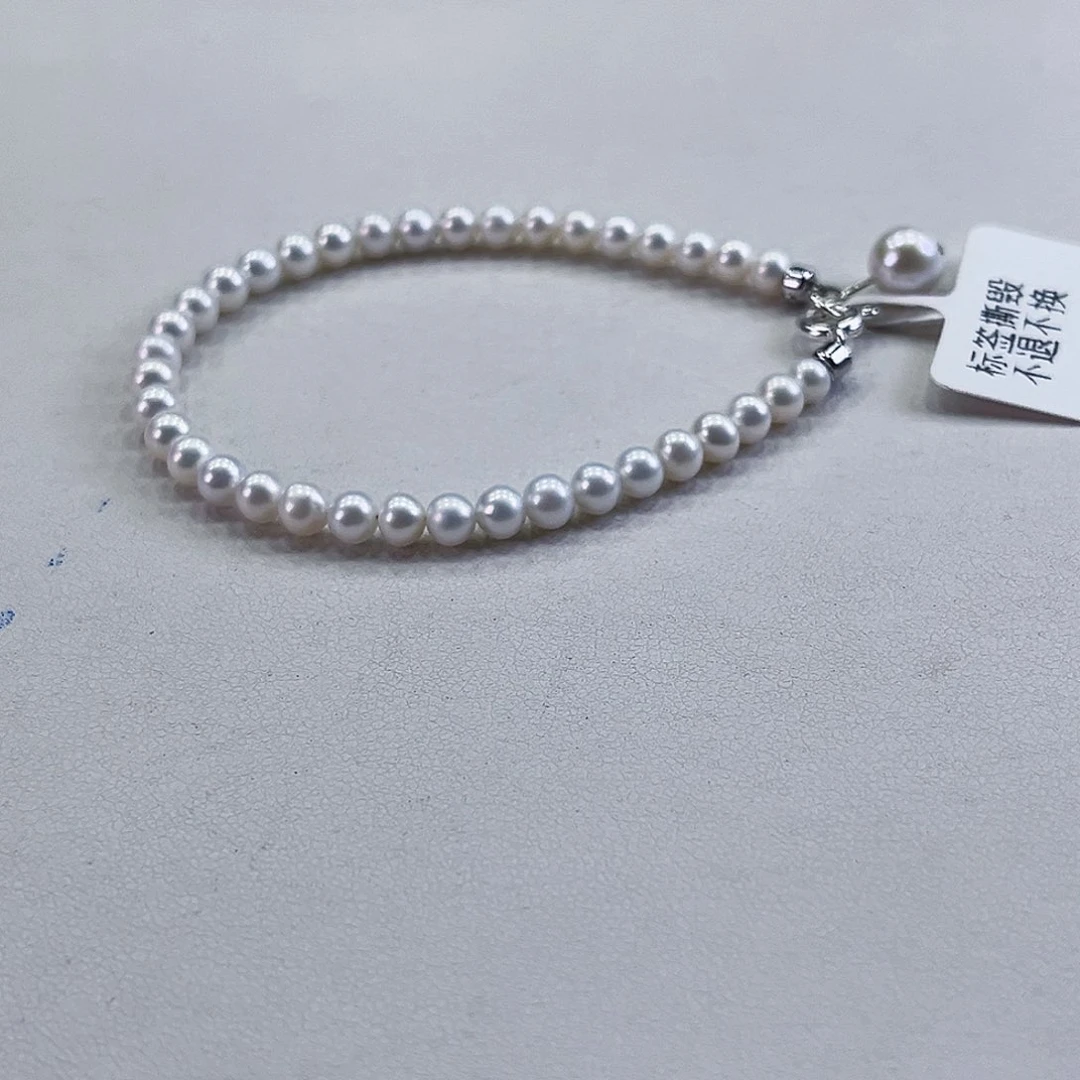 淡水珍珠手绳银S925镶嵌