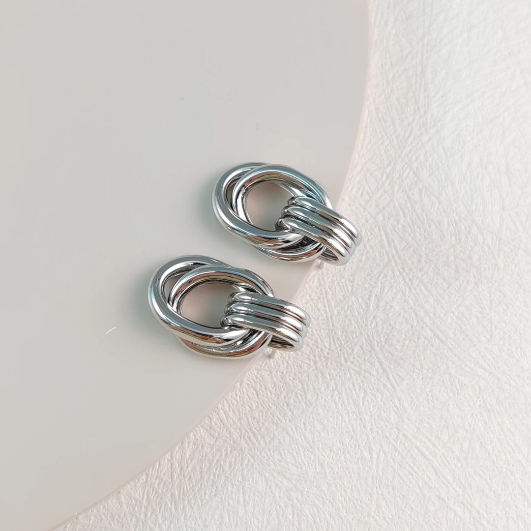 XUPING/旭平首饰 合金耳饰 【潘生福利】 环环相扣 GD X000967033