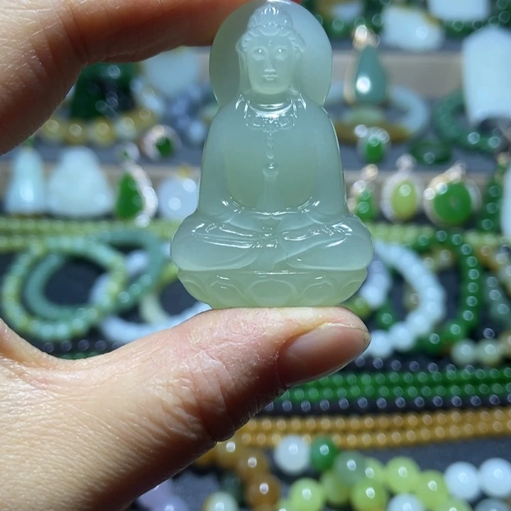 和田玉未镶嵌吊坠(不含链)
