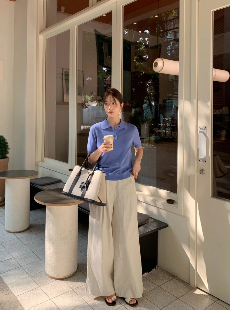 【NO退NO换】福秒-小扣子！极简主义POLO针织衫（MDM13#）THE MIND