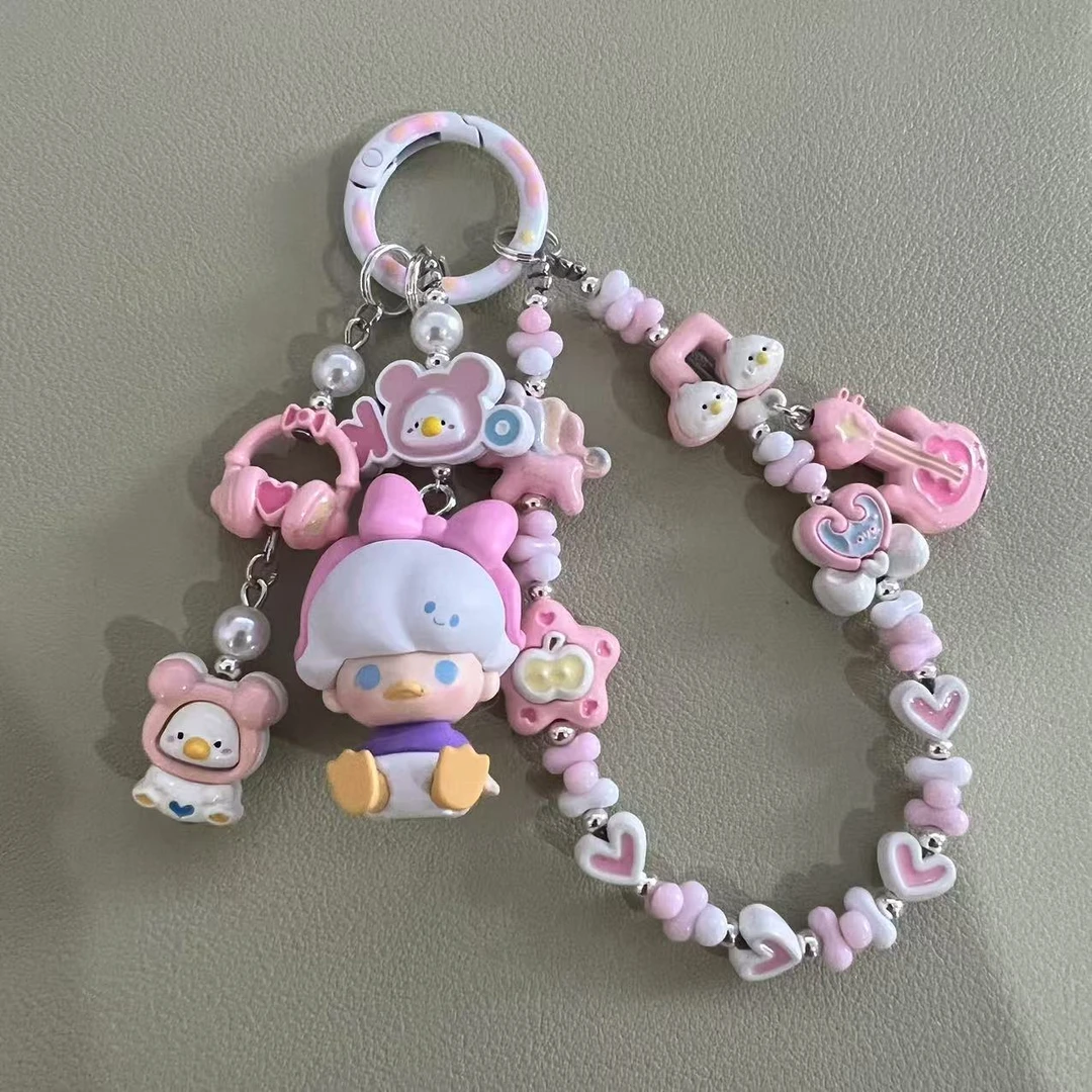【泡泡玛特迪士尼萌粒】手工链包链提溜