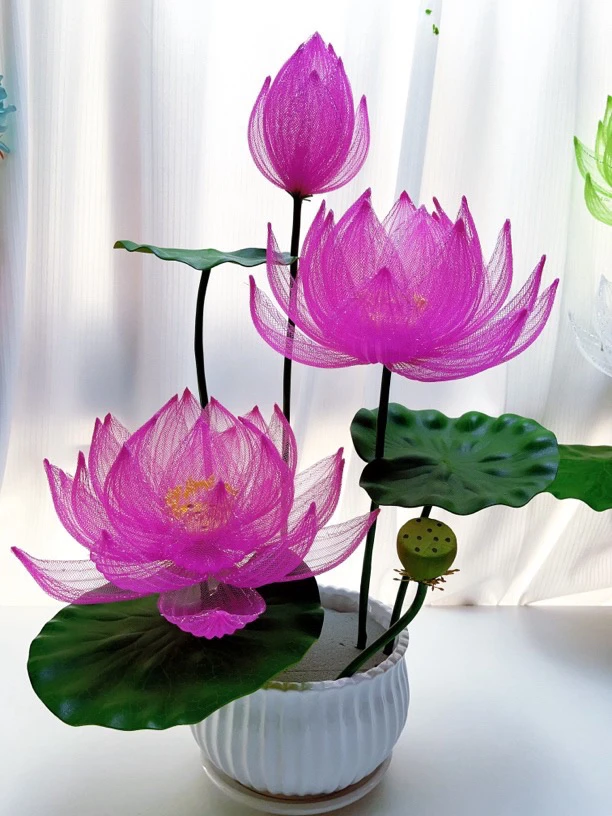 网纱大荷花材料包（不含盆）