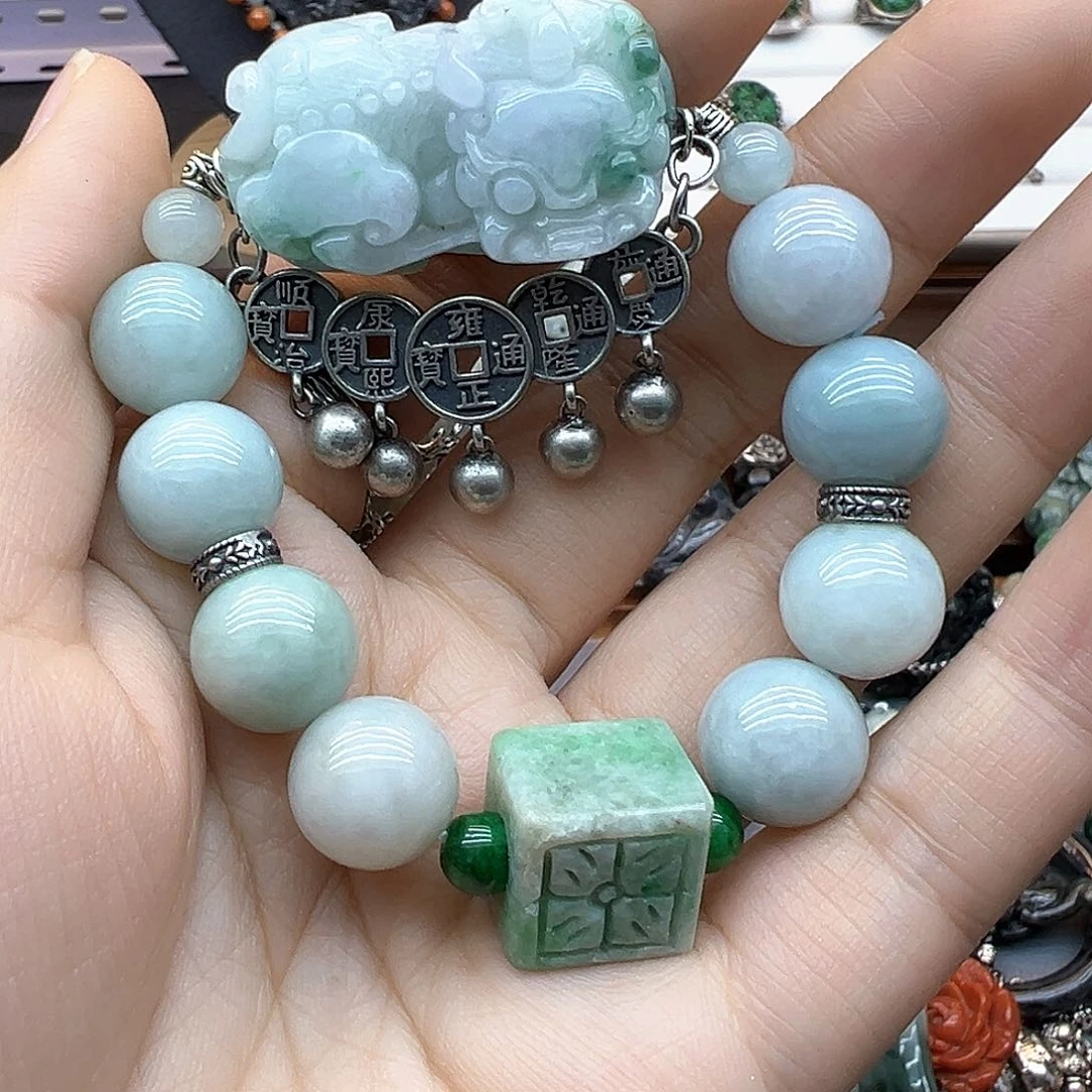 翡翠戒指未镶嵌晨****๑