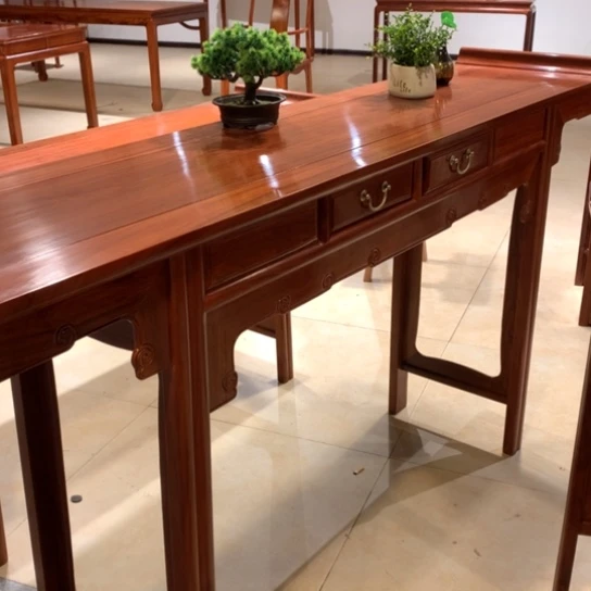 紫檀木类家具罗缅甸花梨木翘头案