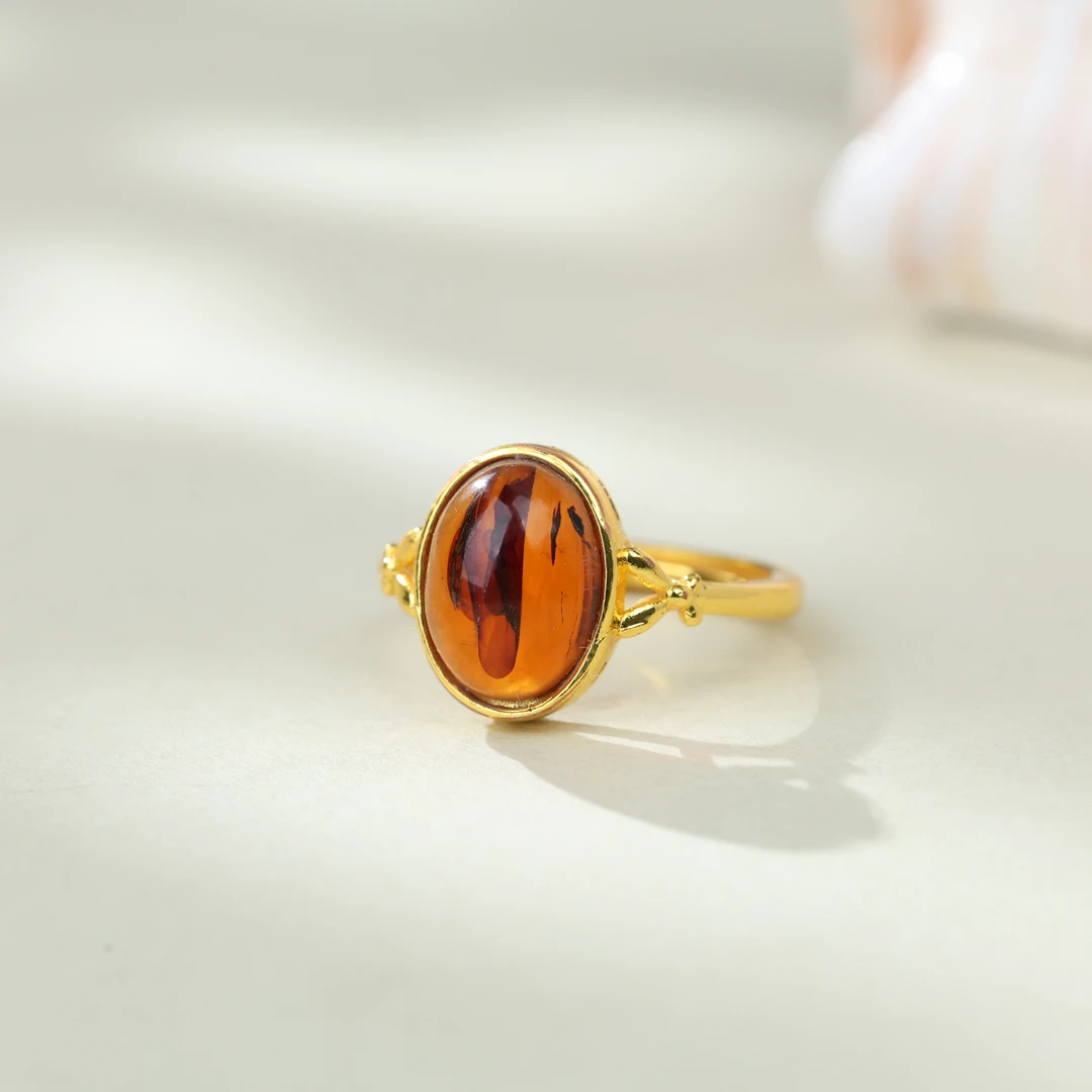 【央博玉】琥珀精工戒指-YB94840004-多样性发一-|BML1-