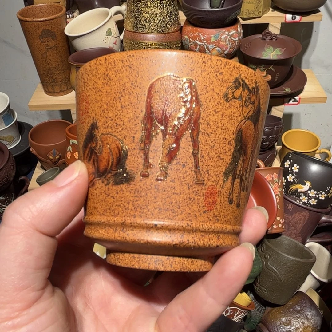 紫砂茶杯宜兴紫砂主人杯