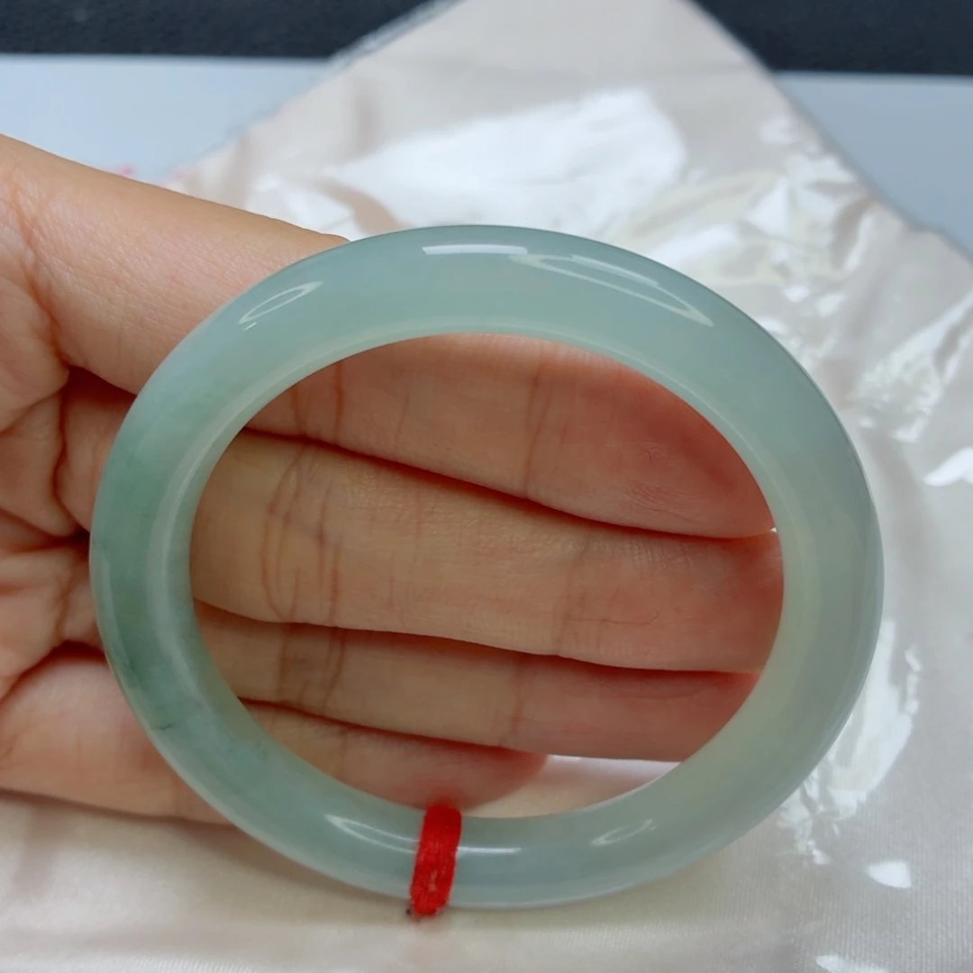 未镶嵌手镯翡翠老坑51圈冰晴飘花莹光棒010