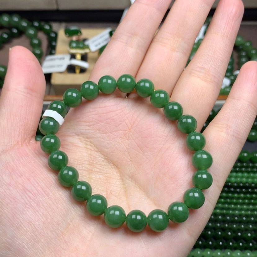【闪购商品】手串未镶嵌和田玉（碧玉）@***?8mm