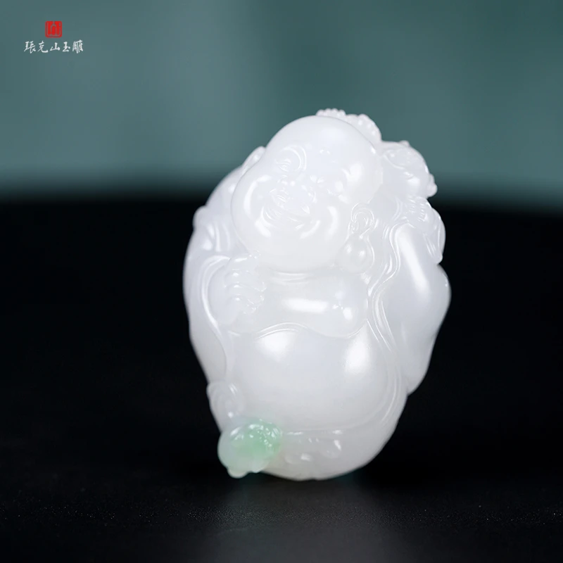 张克山老师作品 和田玉 福在眼前