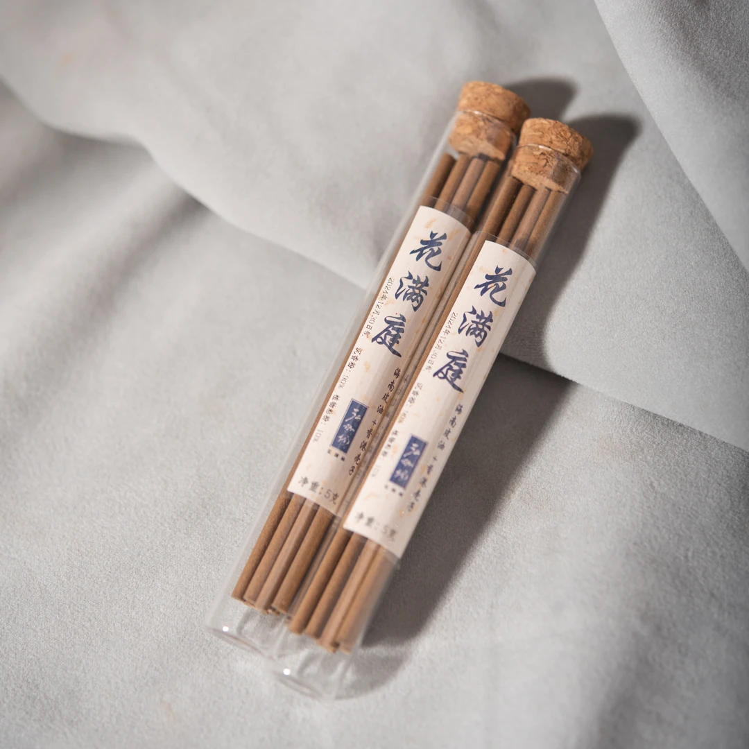 【弘伽楠】花满庭·海南皮油+香港壳子沉香线香5克*2管单方香 配香插