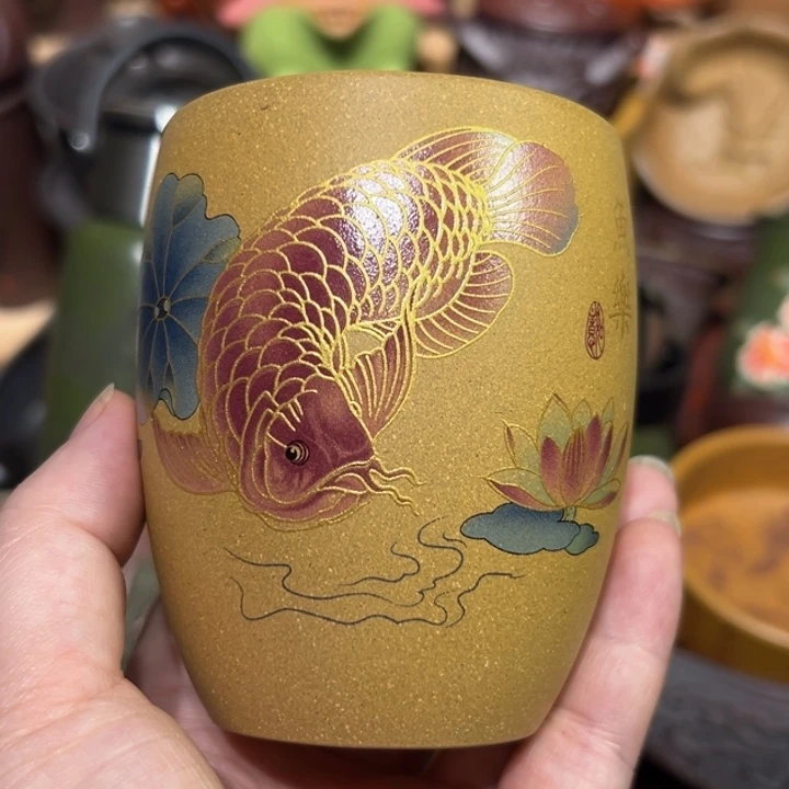 茶杯紫砂宜兴紫砂主人杯