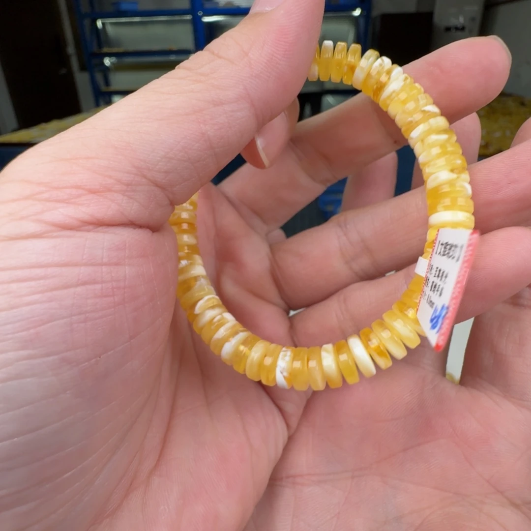 琥珀未镶嵌手链蜜蜡手串