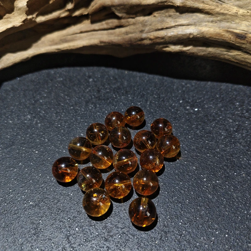 【黑胖珠宝】H1019 黄水晶单珠多样性发其一